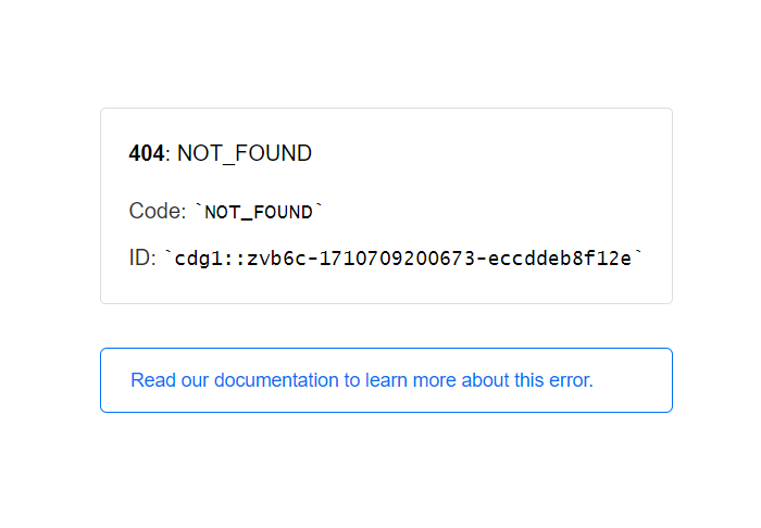 Generic Vercel error 