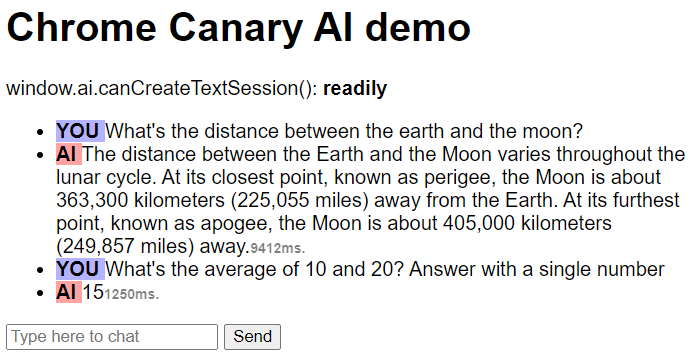 A small chat session requires some patience on my device 